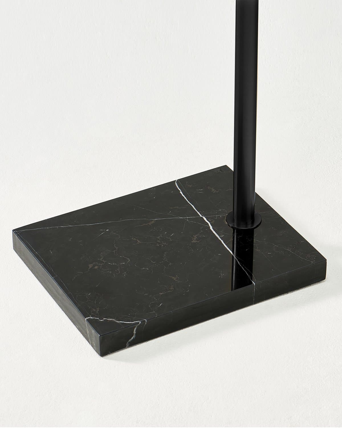 Booglamp Vloerlamp Met Marmeren Voet Messing Zwart 193cm Modern LED | Restfield