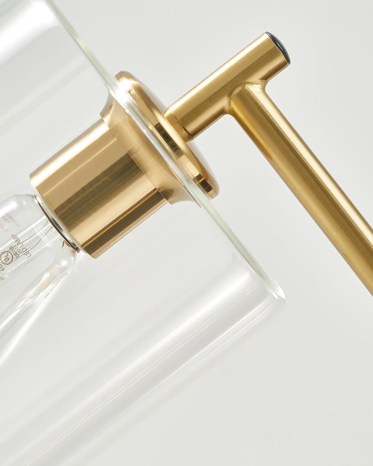 Vloerlamp Messing Modern Glas LED 168cm Minimalistische Staande Lamp Woonkamer