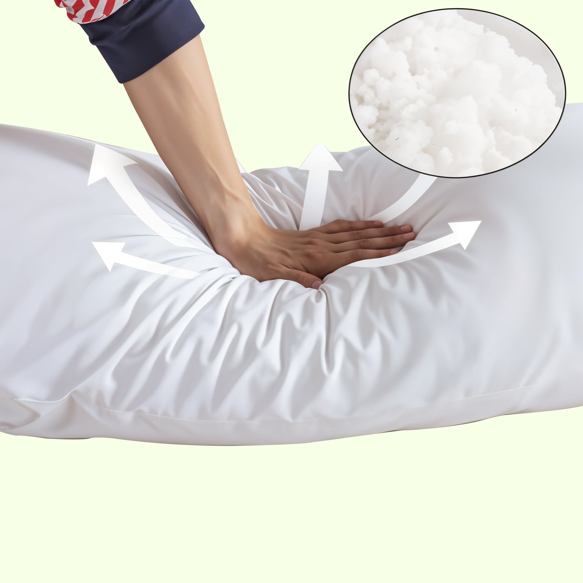 Restfield Body Pillow voor Volledige Lichaamsondersteuning | Inclusief Kussensloop