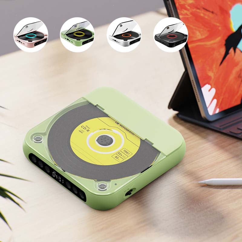 Draagbare CD Speler Met Bluetooth 5.3 Oplaadbare 2000mAh Batterij Type C USB MP3 CD-R CD-RW Ondersteuning Compact Design Met 3.5mm Aansluiting | Restfield