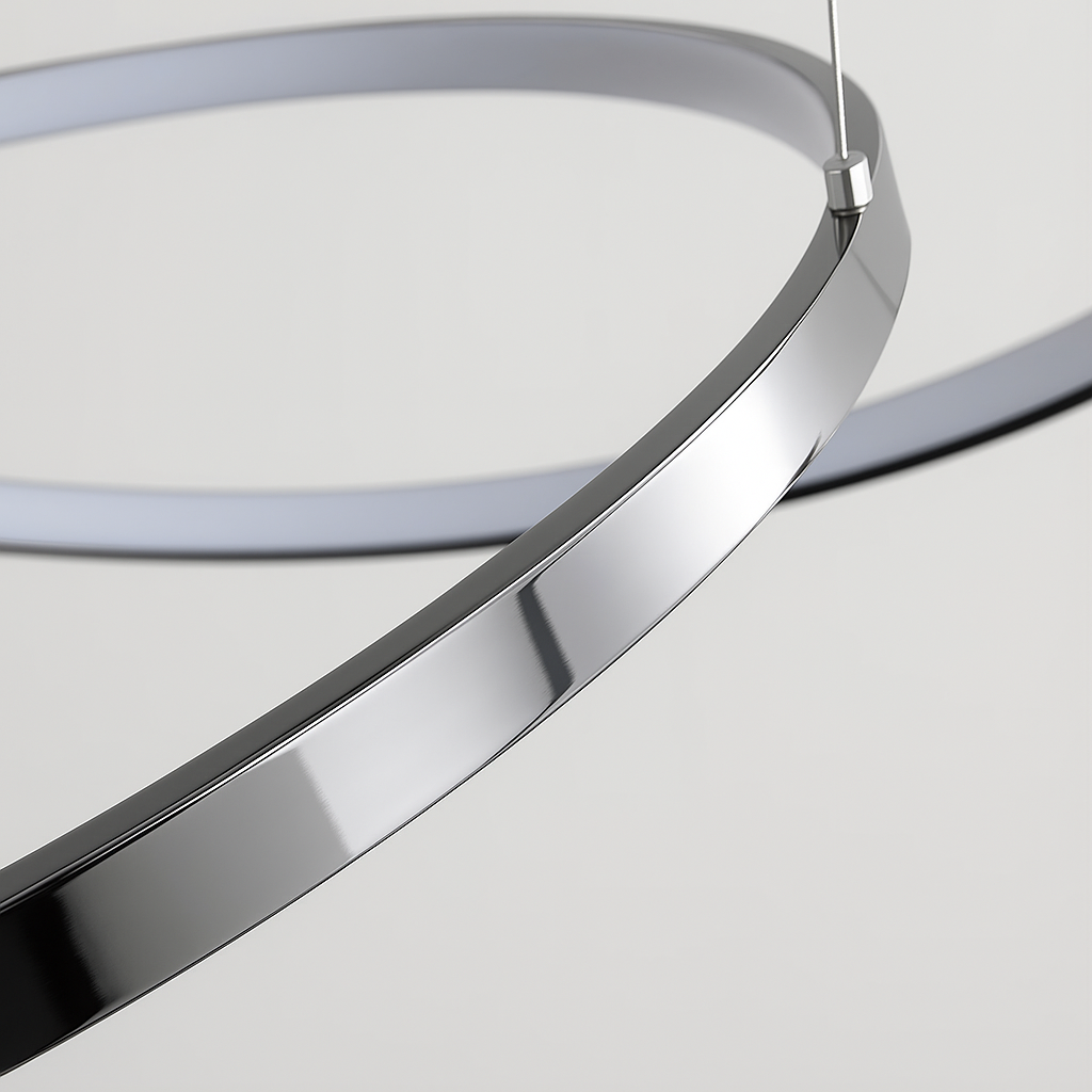 LED Kroonluchter Ringen Dimbaar RVS Goud Of Zwart 3 Tot 8 Elementen | Restfield