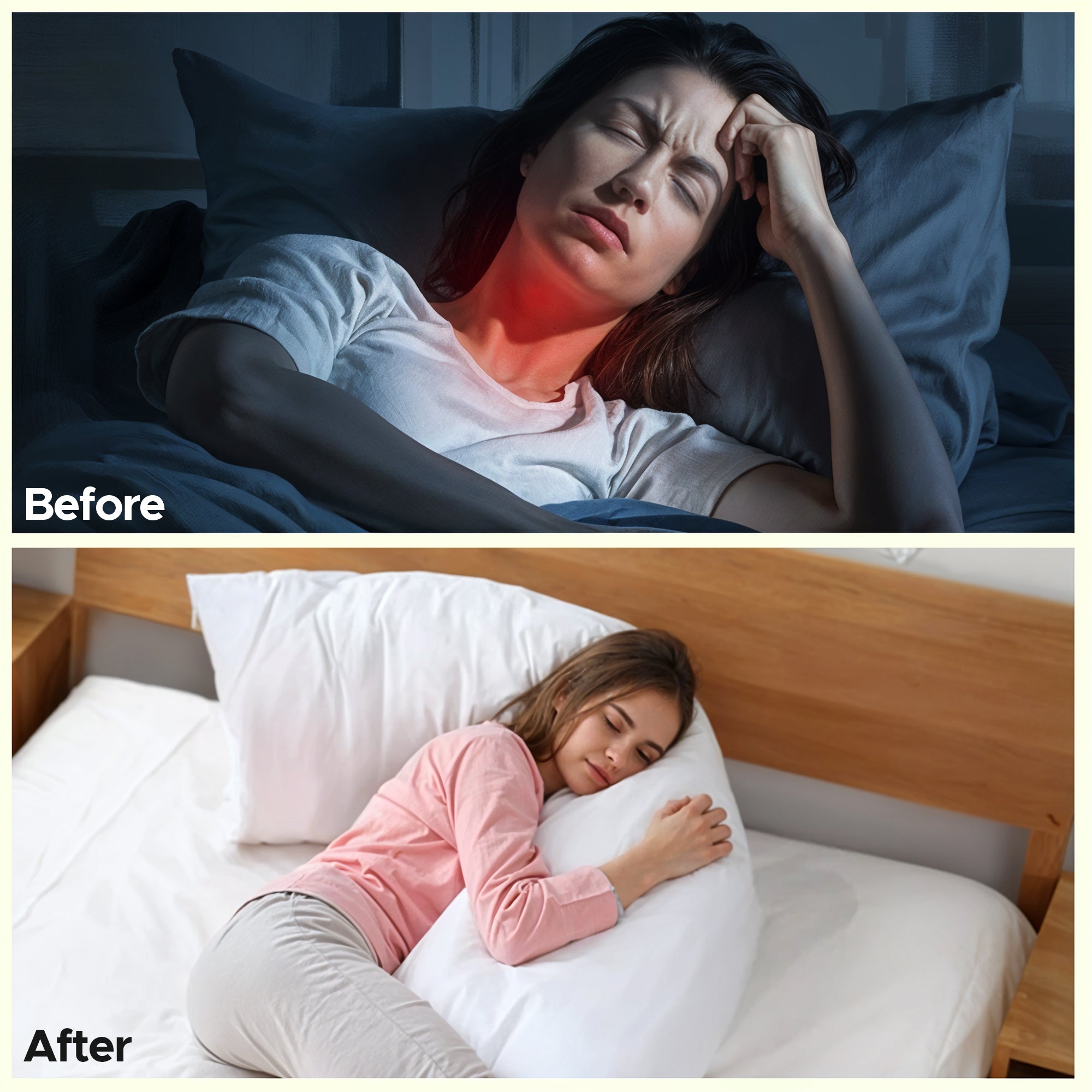 Restfield Body Pillow voor Volledige Lichaamsondersteuning | Inclusief Kussensloop