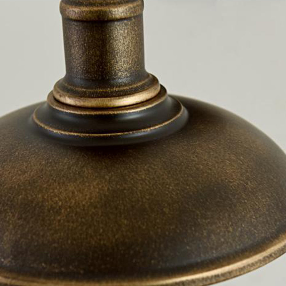 Buitenlamp Wandlamp Industrieel Vintage IJzer Kom Zwart 37cm LED | Restfield