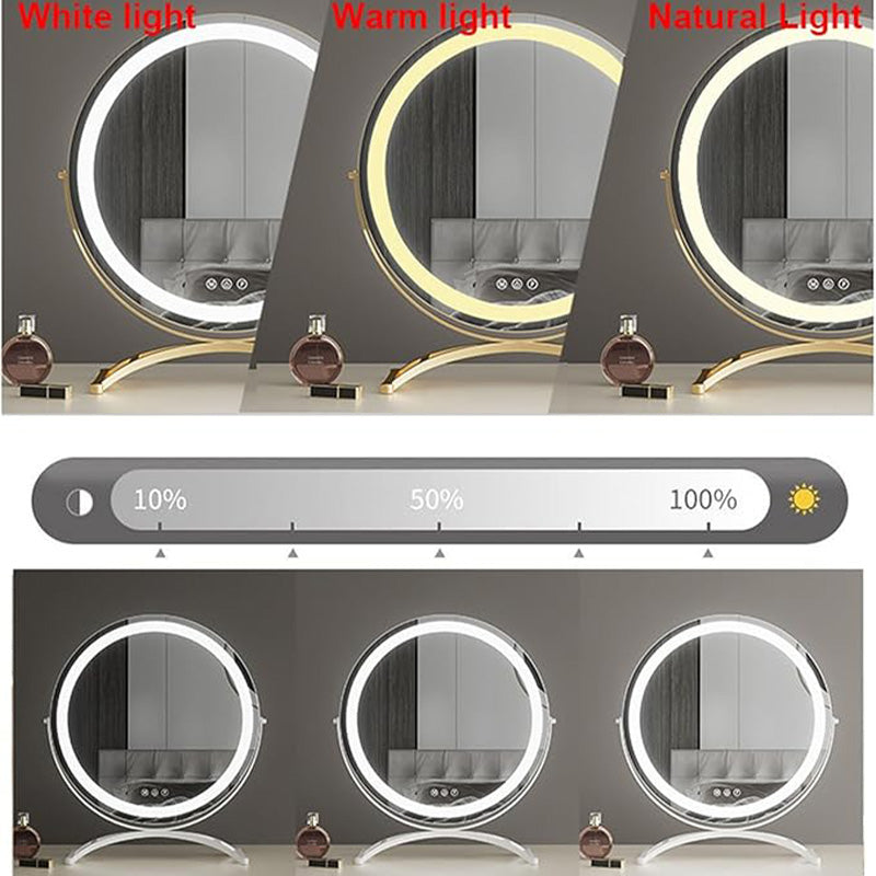 Make-up Spiegel LED Verlichting Oplaadbaar 40cm 360° Draaibaar Dimbaar 3 Lichtmodi