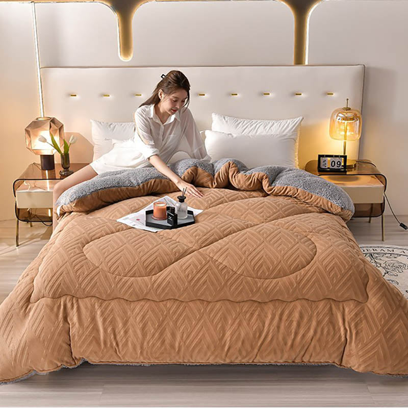 Dikke Sherpa Winterdeken met Quiltkern – Extra Warm, Zacht & Fluffy | Restfield