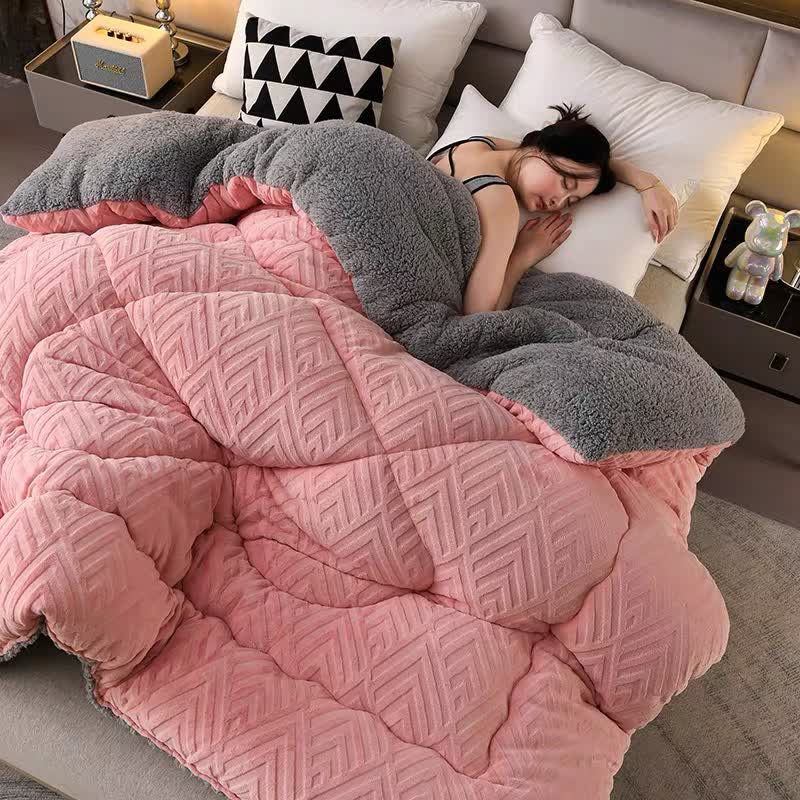 Dikke Sherpa Winterdeken met Quiltkern – Extra Warm, Zacht & Fluffy | Restfield