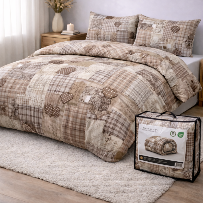 Restfield | 2-in-1 Dekbed Zonder Overtrek – Beige Taupe – All Season