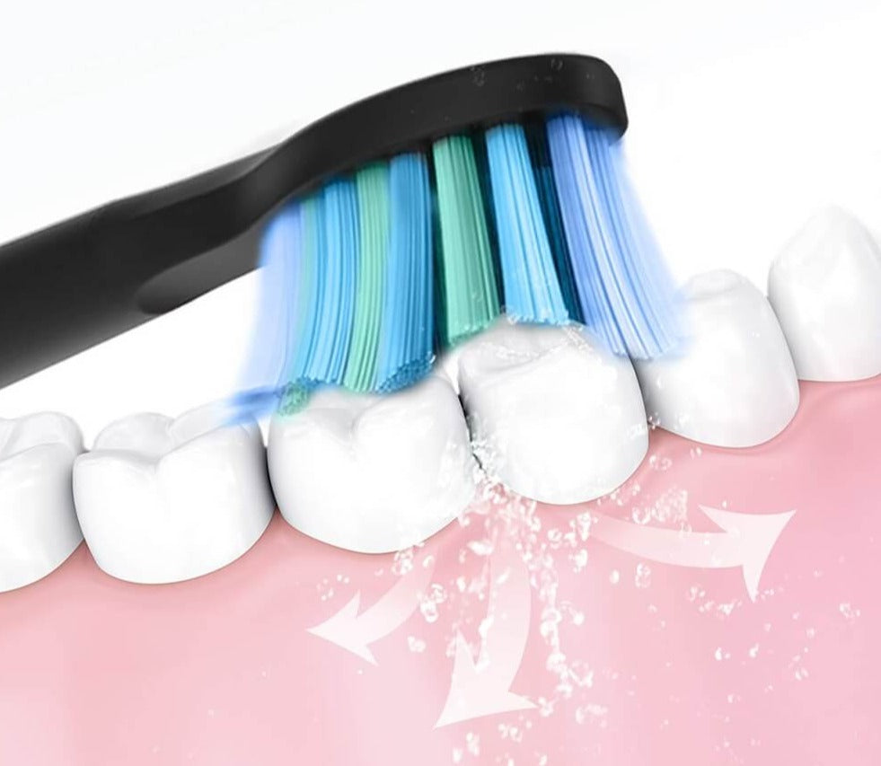 Elektrische sonische tandenborstel met oplaadfunctie, meerdere poetsstanden en timer voor dagelijks gebruik | Restfield