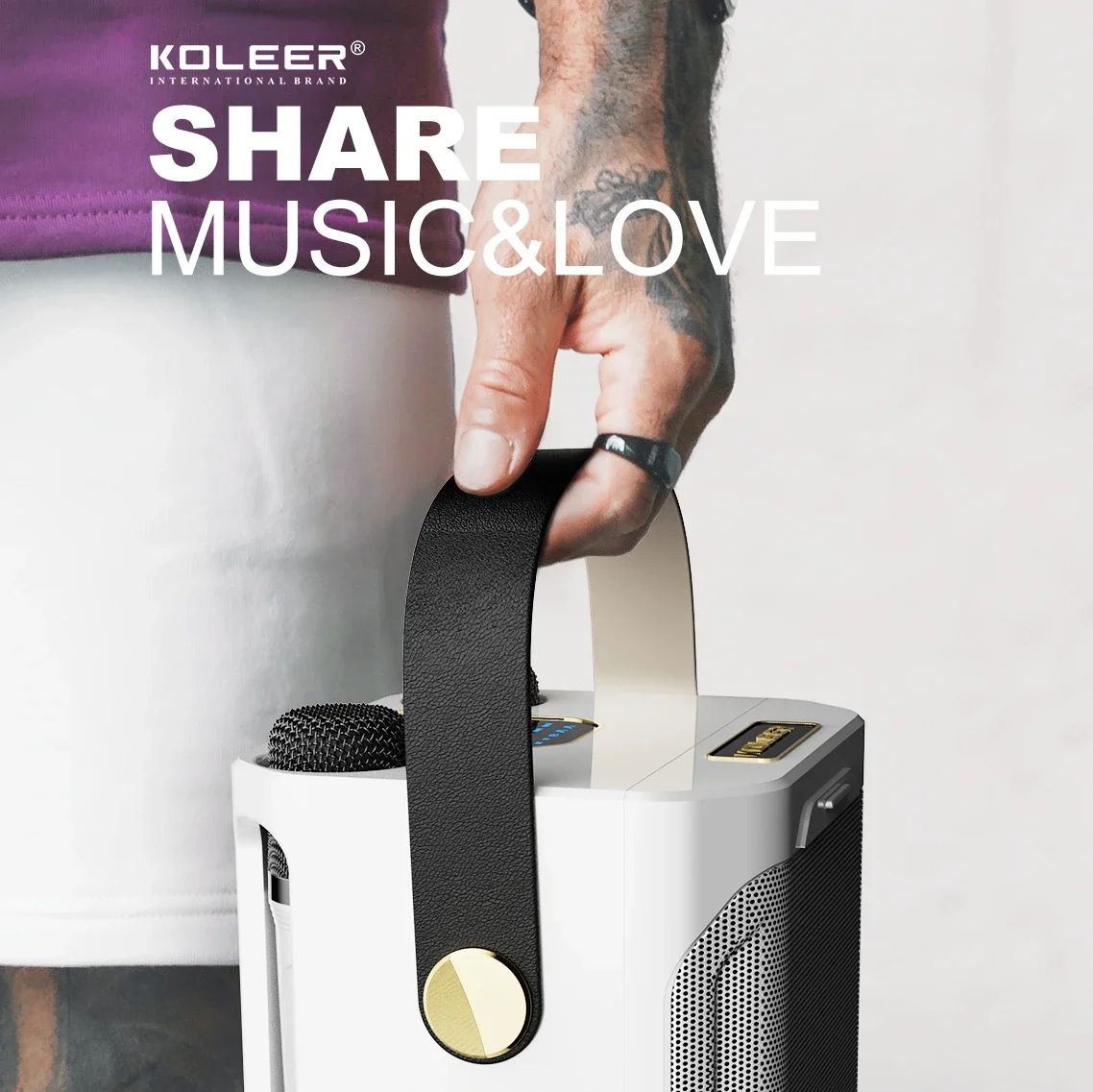 Karaoke Bluetooth Luidspreker Met 2 Microfoons 360° Stereo Surround | Restfield