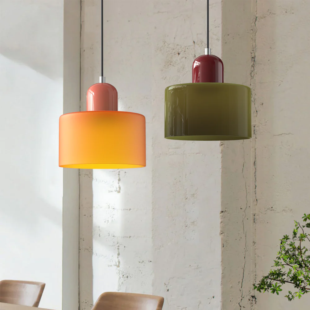 Restfield | Lismeno Retro Hanglamp – Glazen Hanglamp met Warm Licht voor Eettafel, Keuken & Woonkamer