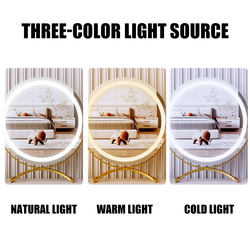 Make-up Spiegel LED Verlichting Oplaadbaar 40cm 360° Draaibaar Dimbaar 3 Lichtmodi