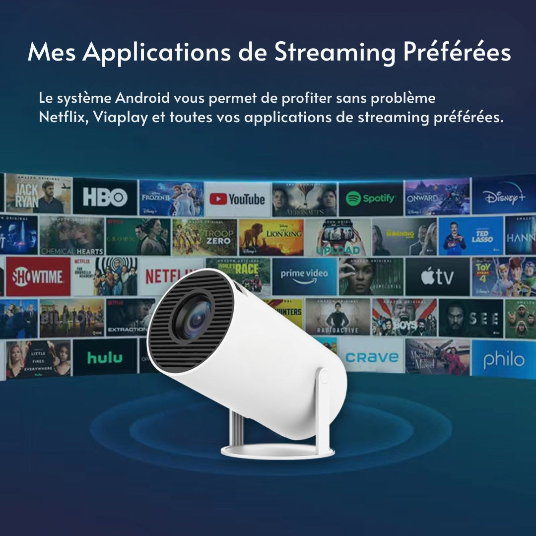 4K Beamer Smart Projector Wifi Bluetooth HDMI 180° | Restfield