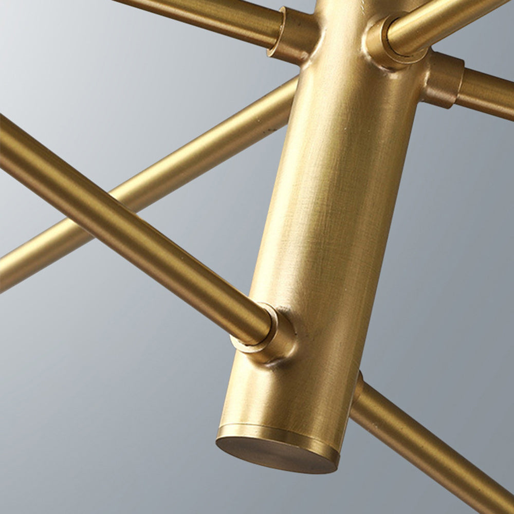 Hanglamp Glas Bollen Modern Zwart Koper 6/8-Lichts G9 Verlichting | Restfield