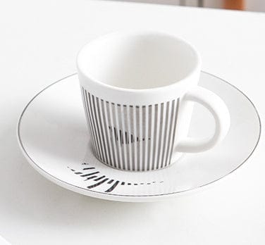 Koffiekop Met Spiegel Reflectie Schotel Keramiek Design Set | Restfield