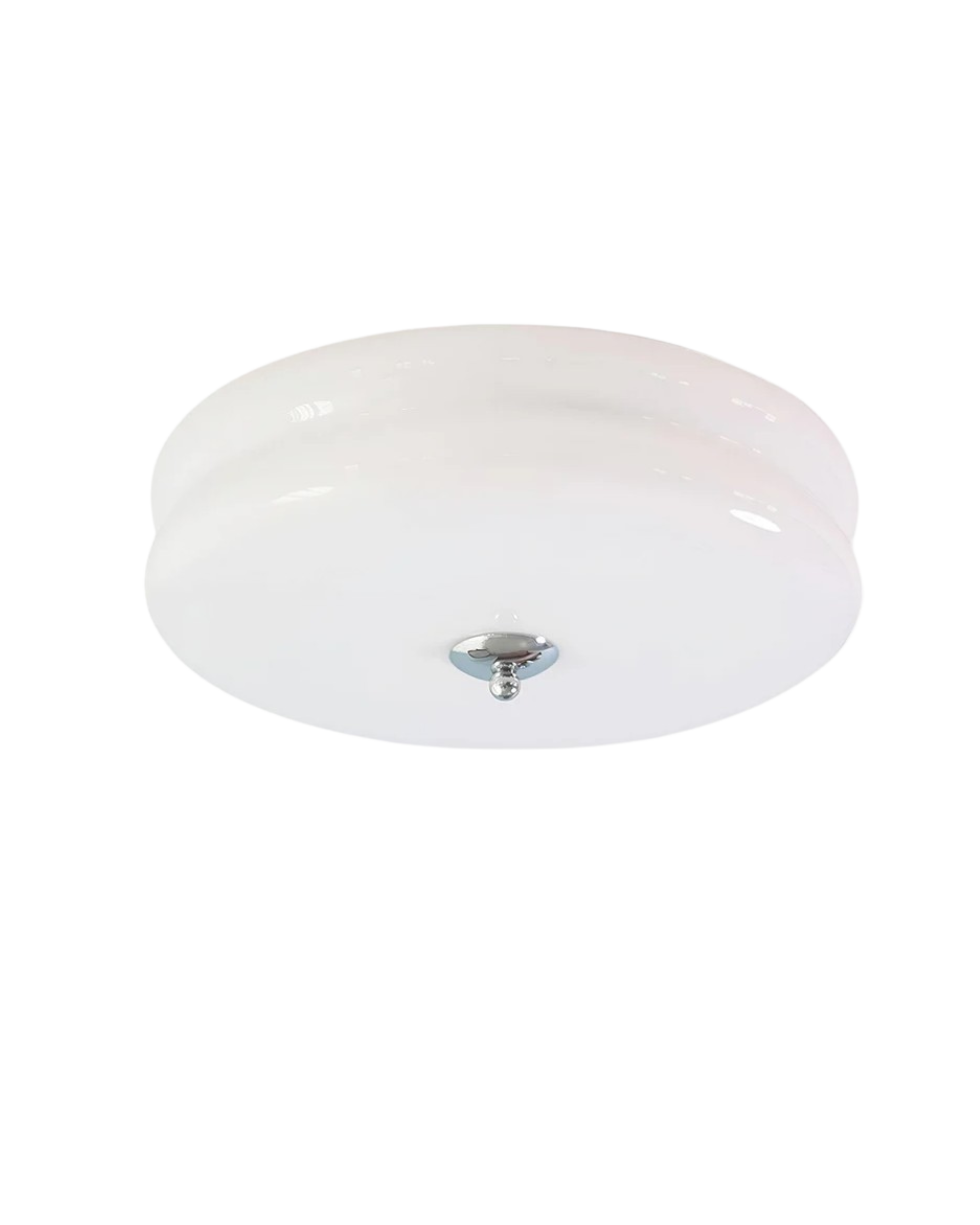 Art Deco Plafondlamp In Beige Met Chroom Accent En Warme Sfeerverlichting | Restfield