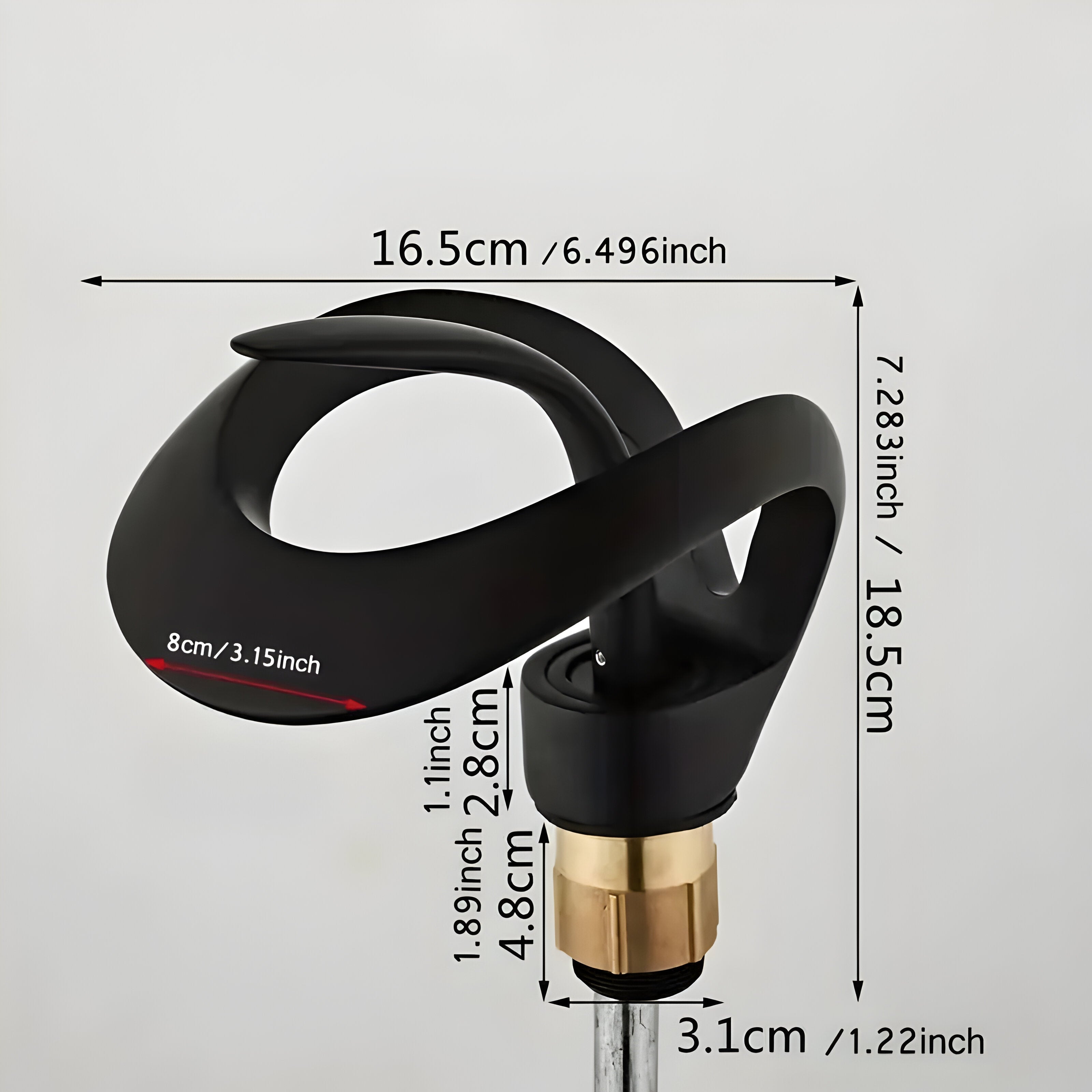 Wastafelkraan Design Waterval Mengkraan Messing Modern | Restfield