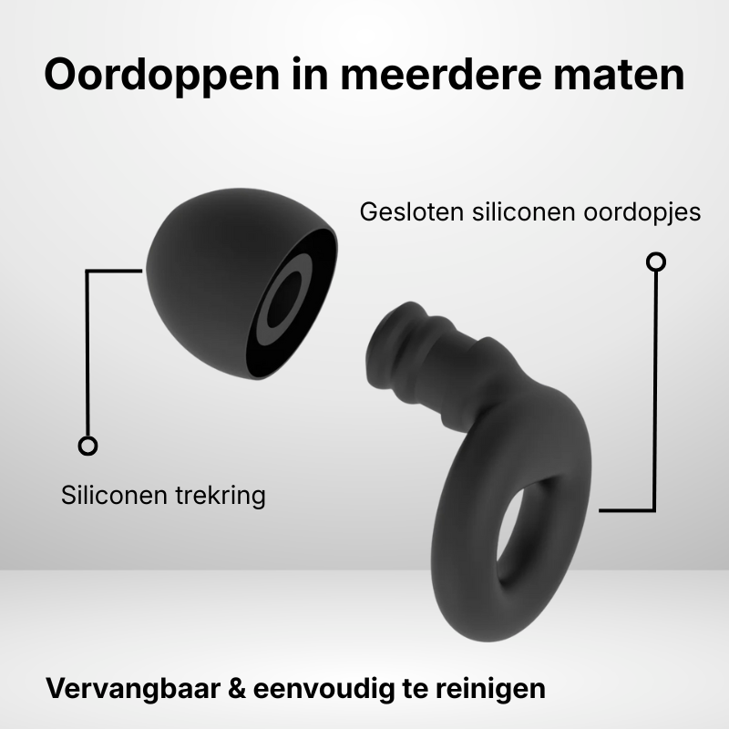 Restfield | SoftSeal Oordoppen – Zacht Siliconen – Comfortabel Slapen