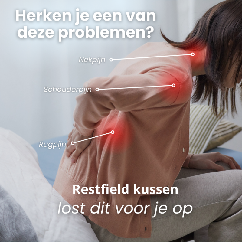 Restfield | Ergonomisch Nekkussen – Memory Foam – Nek & Schouderondersteuning