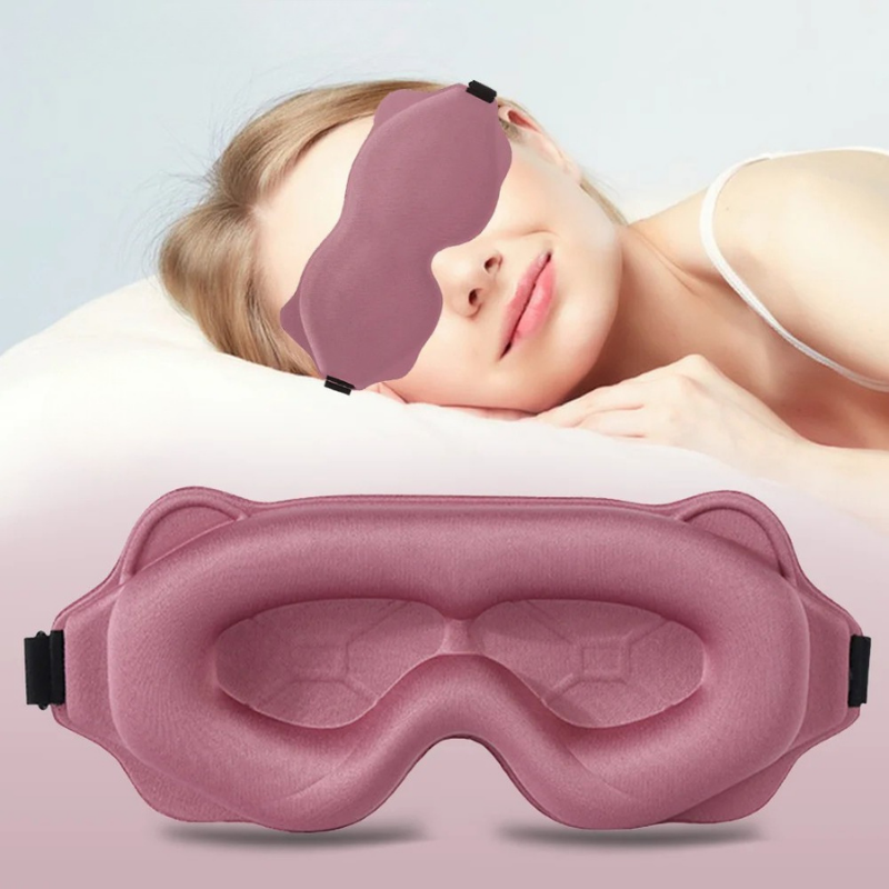 Restfield | 3D Comfort Slaapmasker – Oogvrij – Volledig Verduisterend