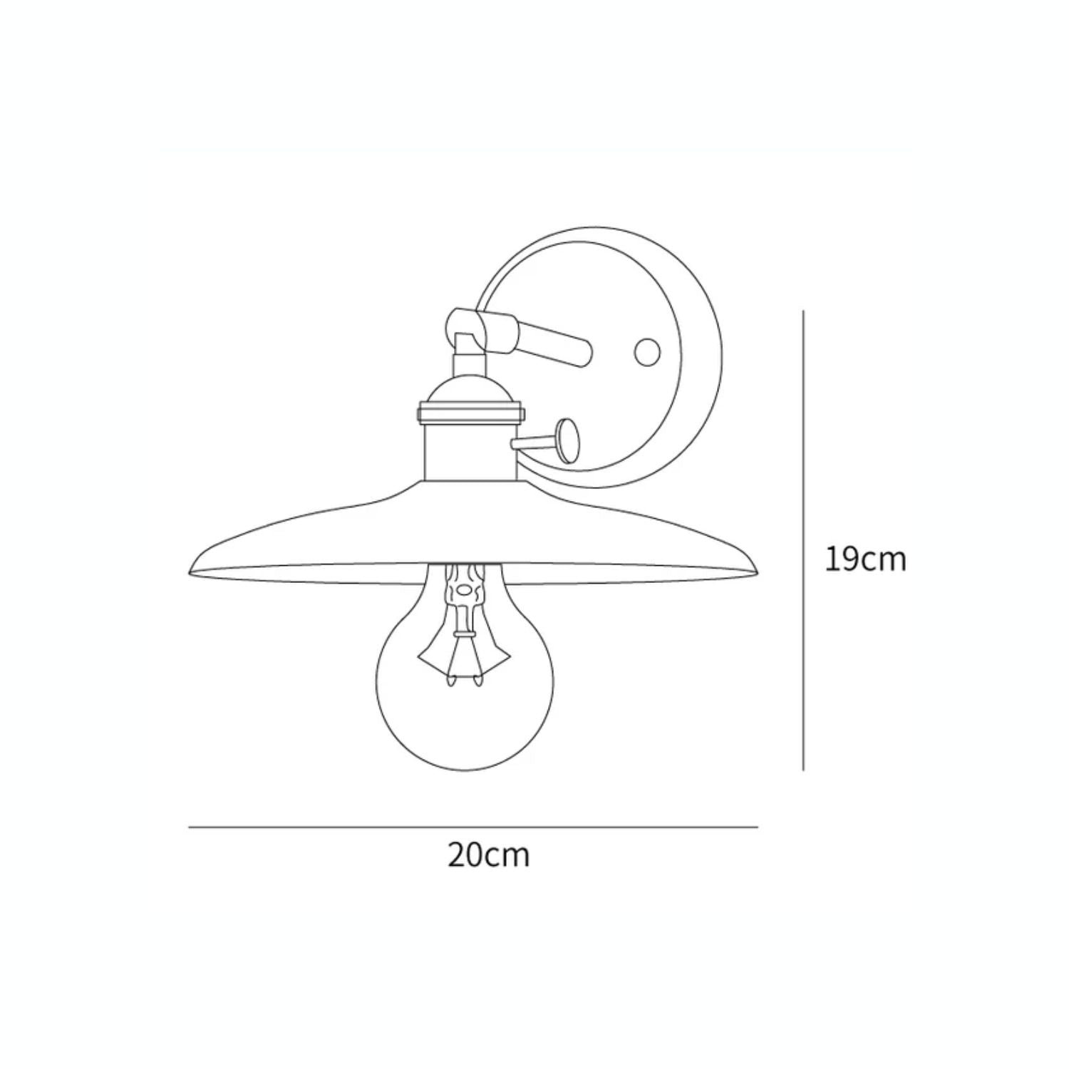 Wandlamp Walnotenhout Messing E27 20cm Rond Woonkamer Slaapkamer Gang Japandi