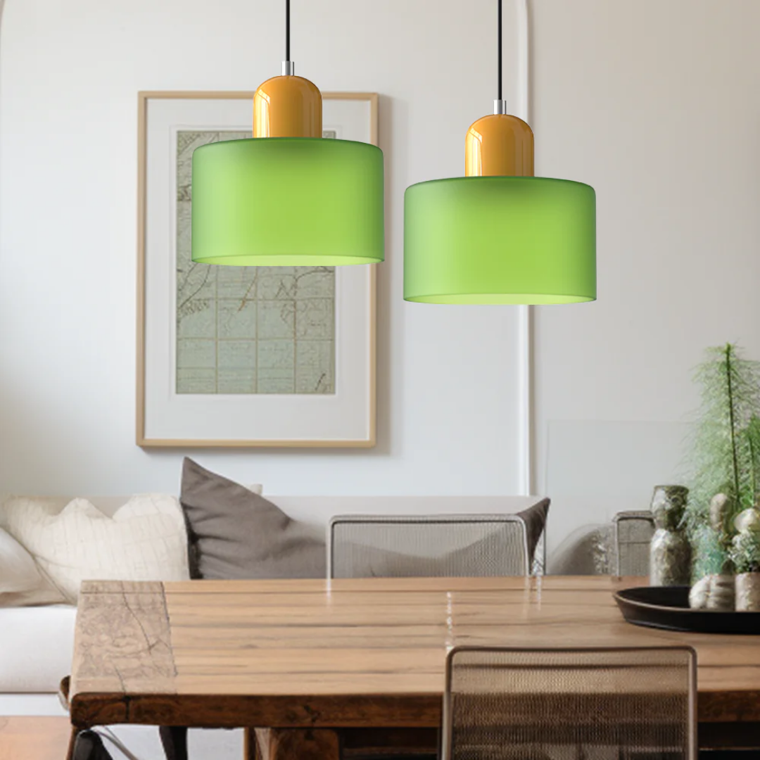 Restfield | Lismeno Retro Hanglamp – Glazen Hanglamp met Warm Licht voor Eettafel, Keuken & Woonkamer