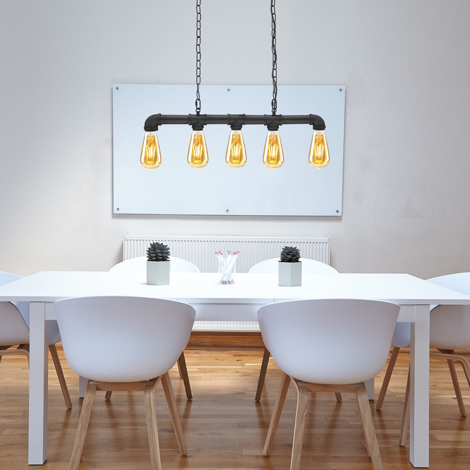 Hanglamp Industrieel Steampunk Waterpijp Koper Ijzer 110cm Vintage Plafondlamp Retro