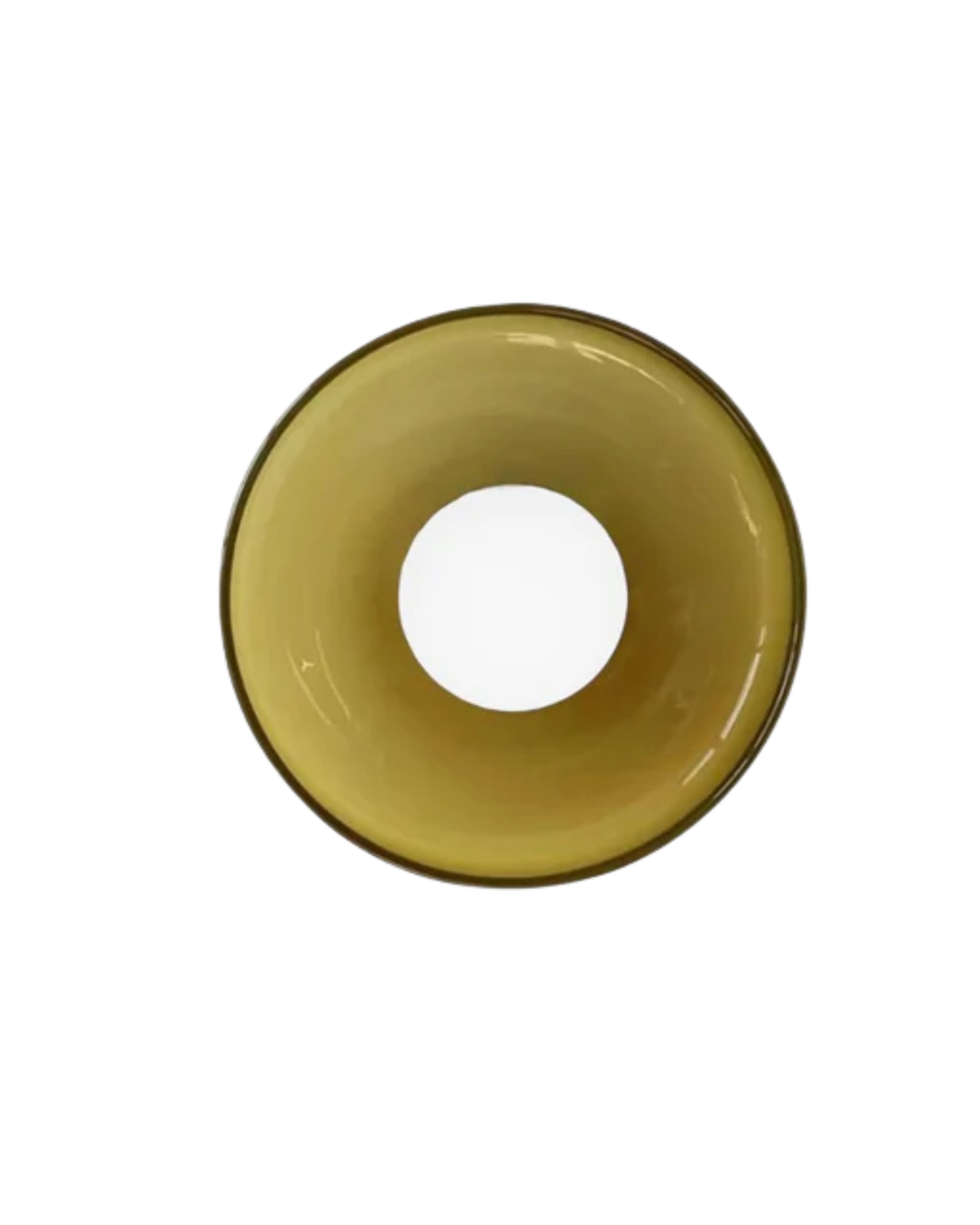 Moderne ronde plafondlamp van glas en ijzer – minimalistische designlamp voor woonkamer en slaapkamer met warme lichtkleur | Restfield