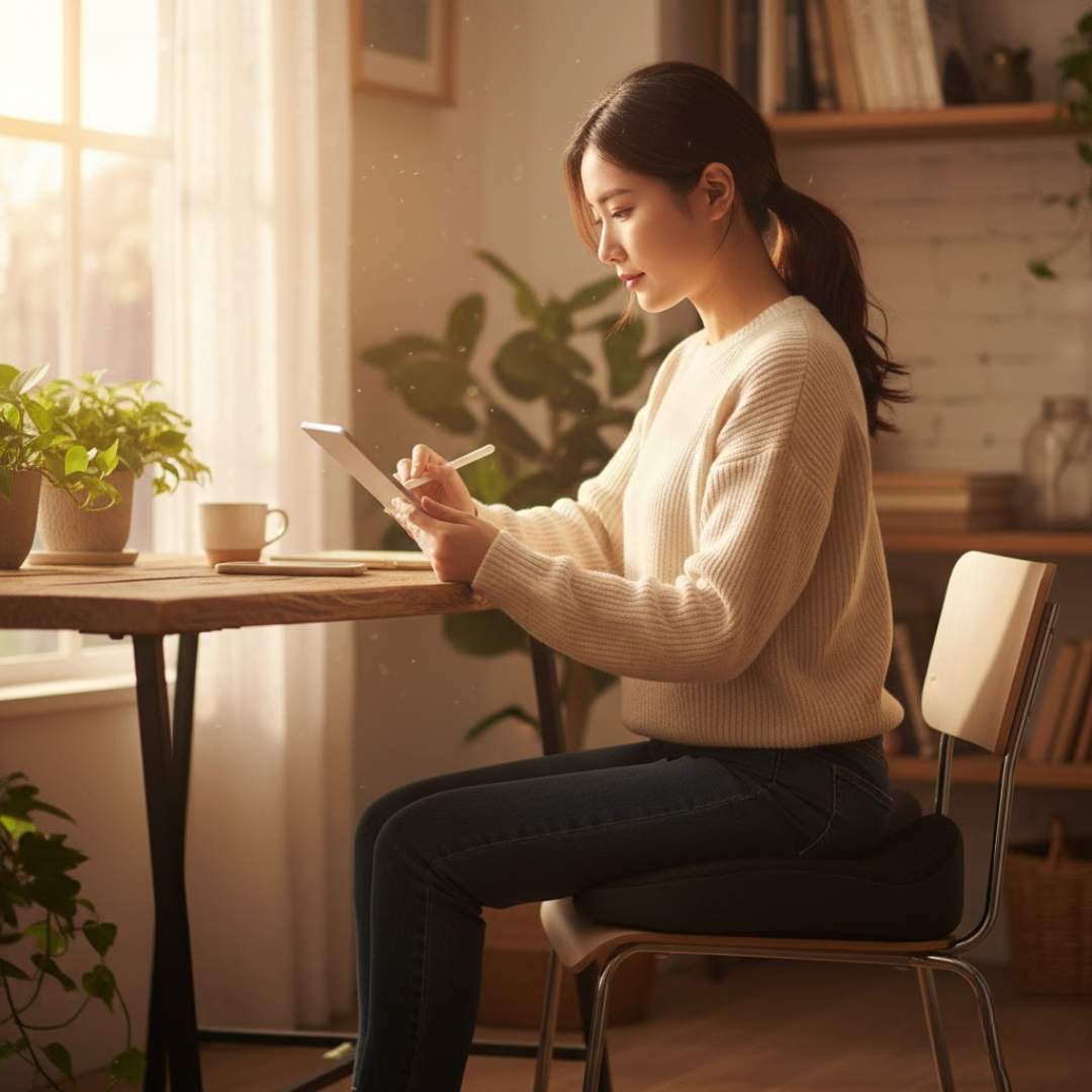 Ergonomisch Zitkussen Memory Foam Ademend Antislip Wasbaar Hoes Kantoor Auto Rolstoel 44x14cm | Restfield