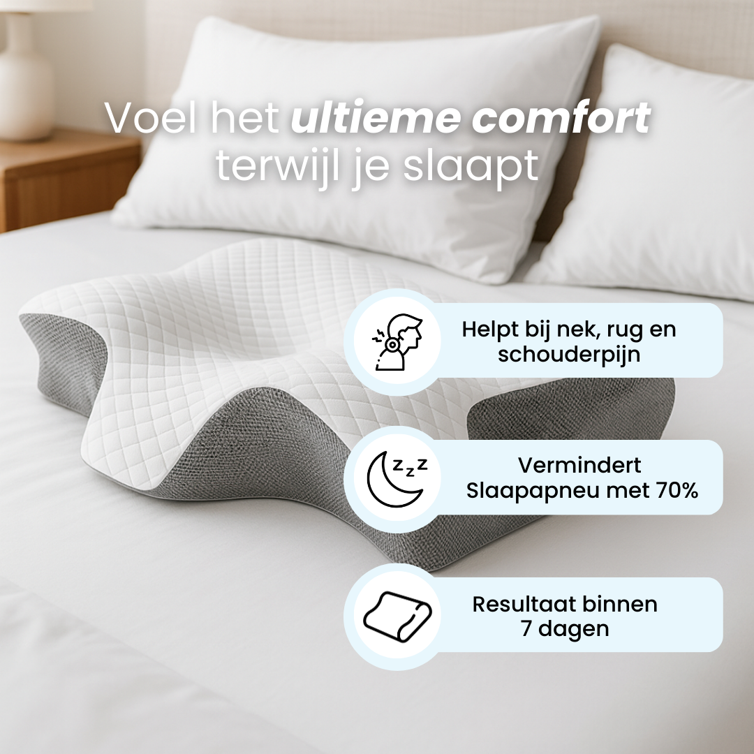 Restfield | Ergonomisch Nekkussen – Memory Foam – Nek & Schouderondersteuning