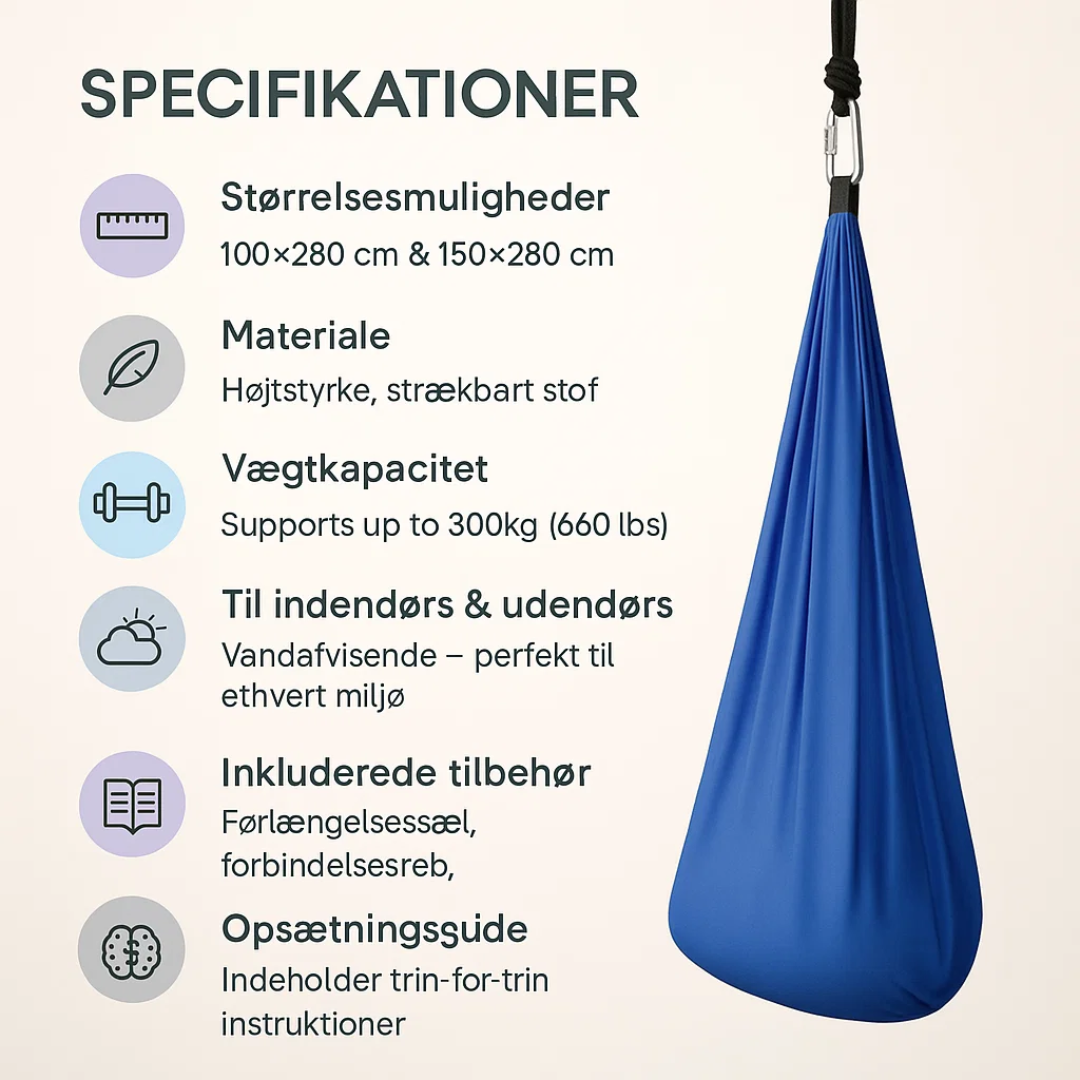 Sensorische Therapieschommel voor Autisme – Rustgevende Schommel voor Binnen & Buiten | Restfield