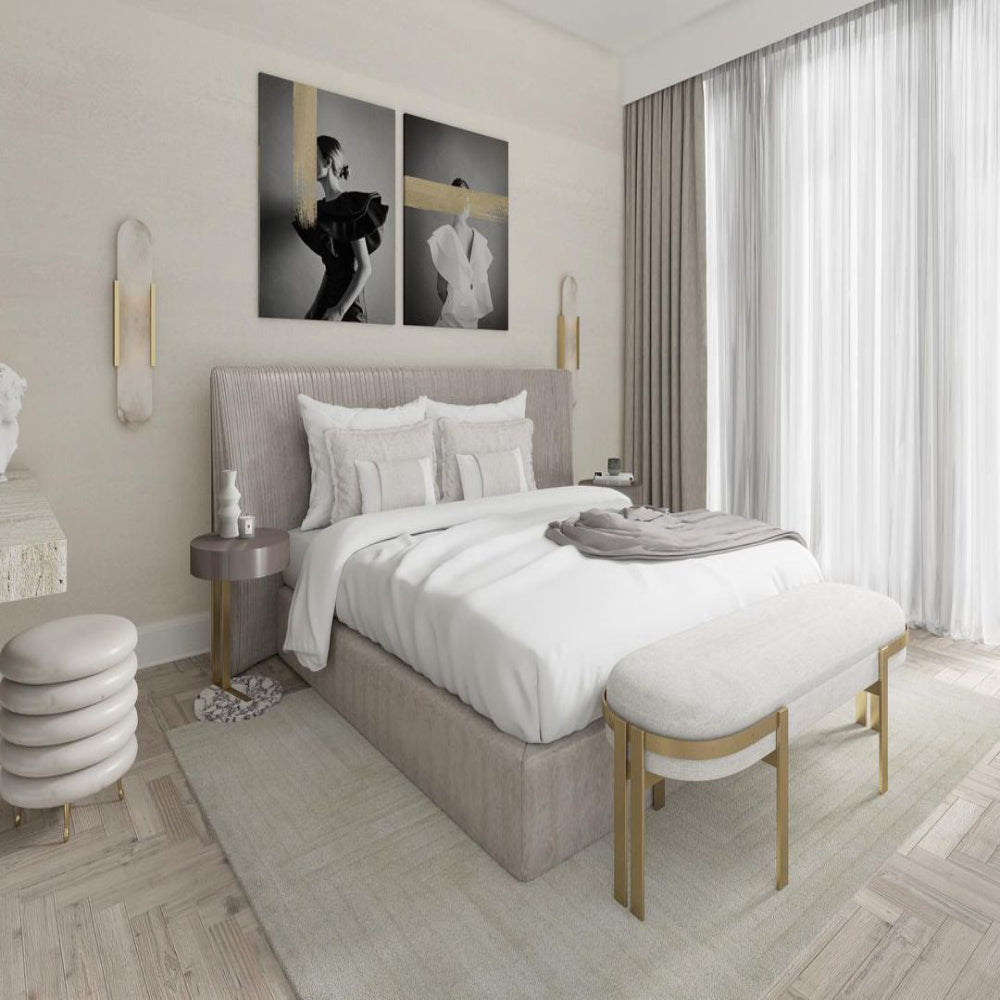 Marmeren wandlamp voor slaapkamer en woonkamer met zachte sfeerverlichting | Restfield