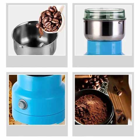 Elektrische Kruidenmolen 300W RVS 304 25000rpm Koffie Kruiden Zaden Compact Keuken