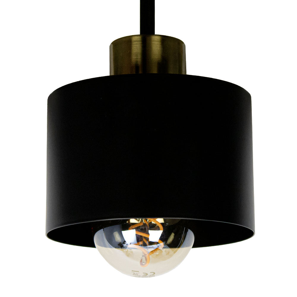 Plafondlamp 3 Lichts Zwart Goud Metaal E27 Ø30cm Modern Design | Restfield
