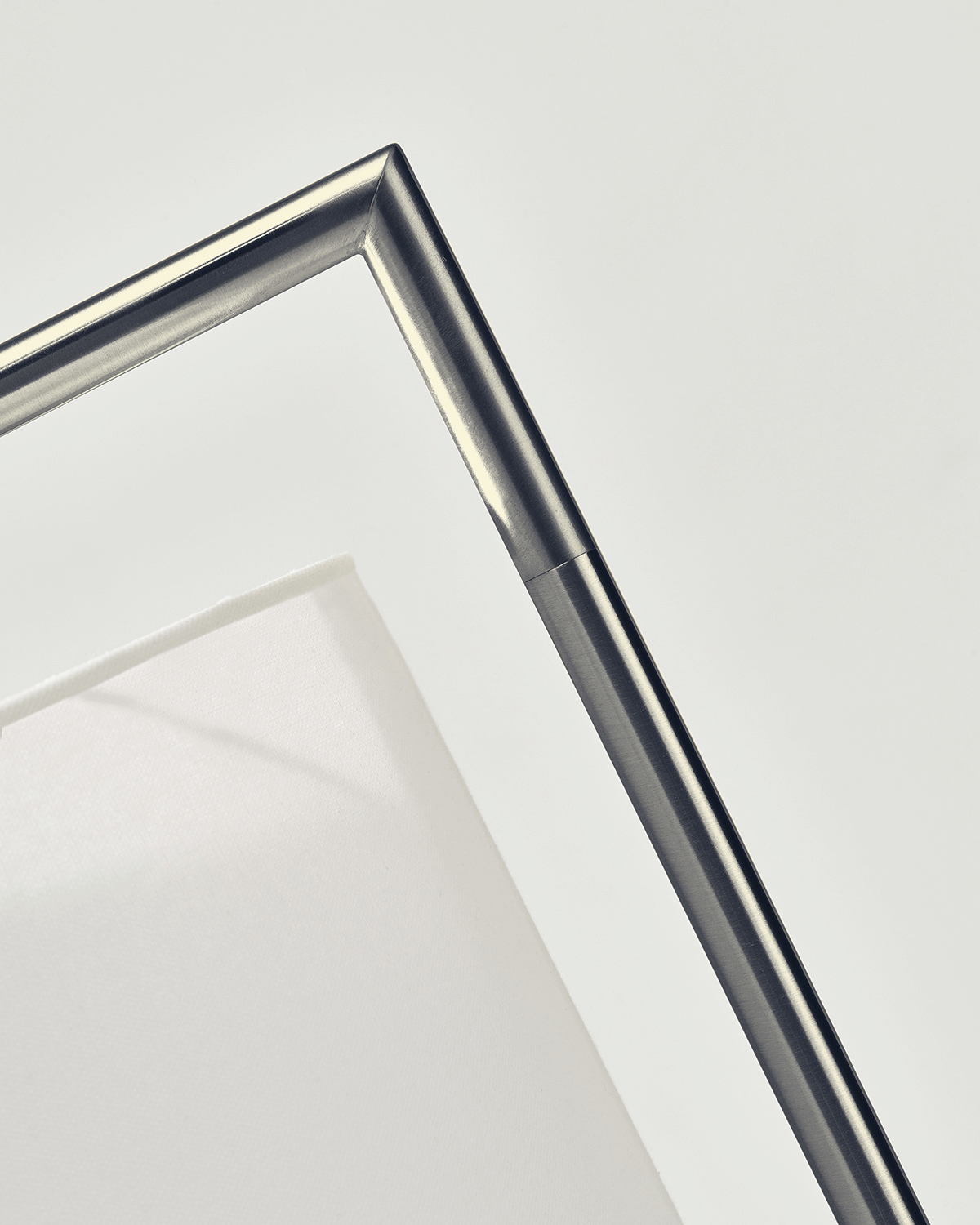 Vloerlamp Modern Met Stoffen Kap 152cm LED Zwart Messing Nikkel | Restfield