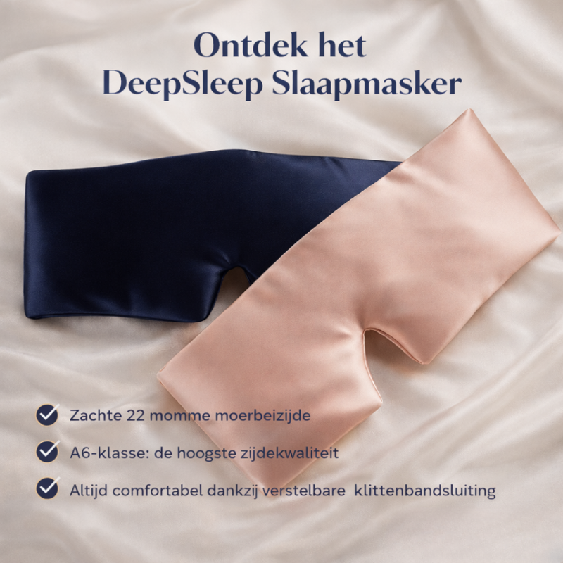 Restfield | Zijden Slaapmasker – 100% Moerbeizijde – 22 Momme