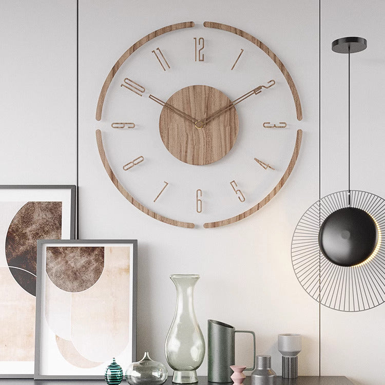 Scandinavische Houten Wandklok 35 cm – Minimalistisch & Stil Design | Restfield