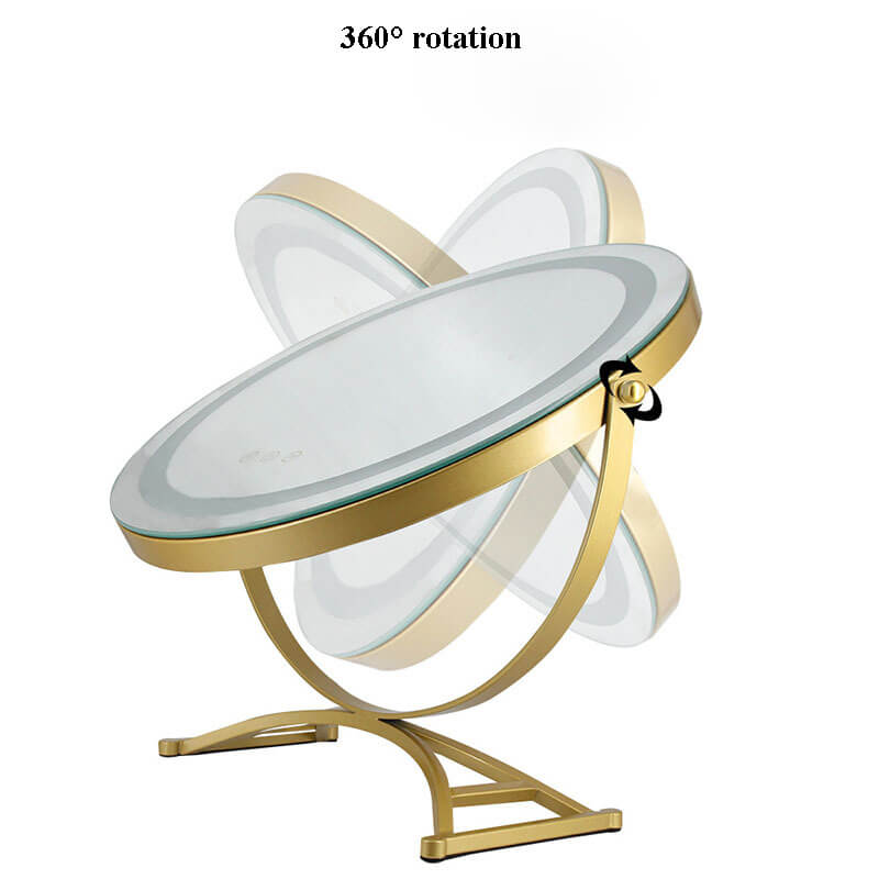 Make-up Spiegel LED Verlichting Oplaadbaar 40cm 360° Draaibaar Dimbaar 3 Lichtmodi