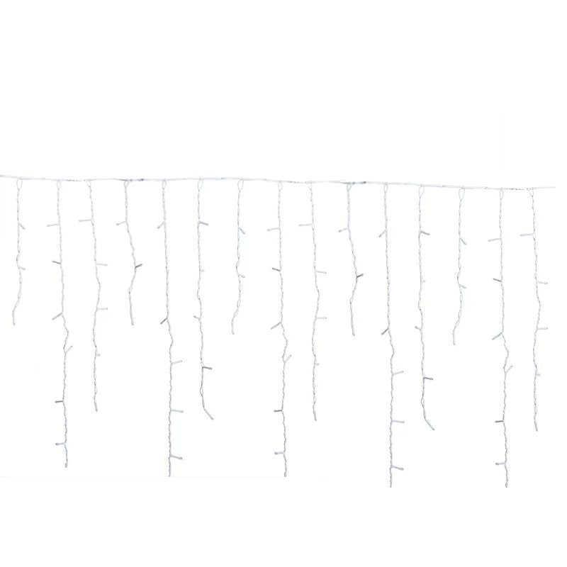 50 Meter Led IJspegel Lichtgordijn Met Warm Wit Waterfallicht Voor Buiten | Restfield