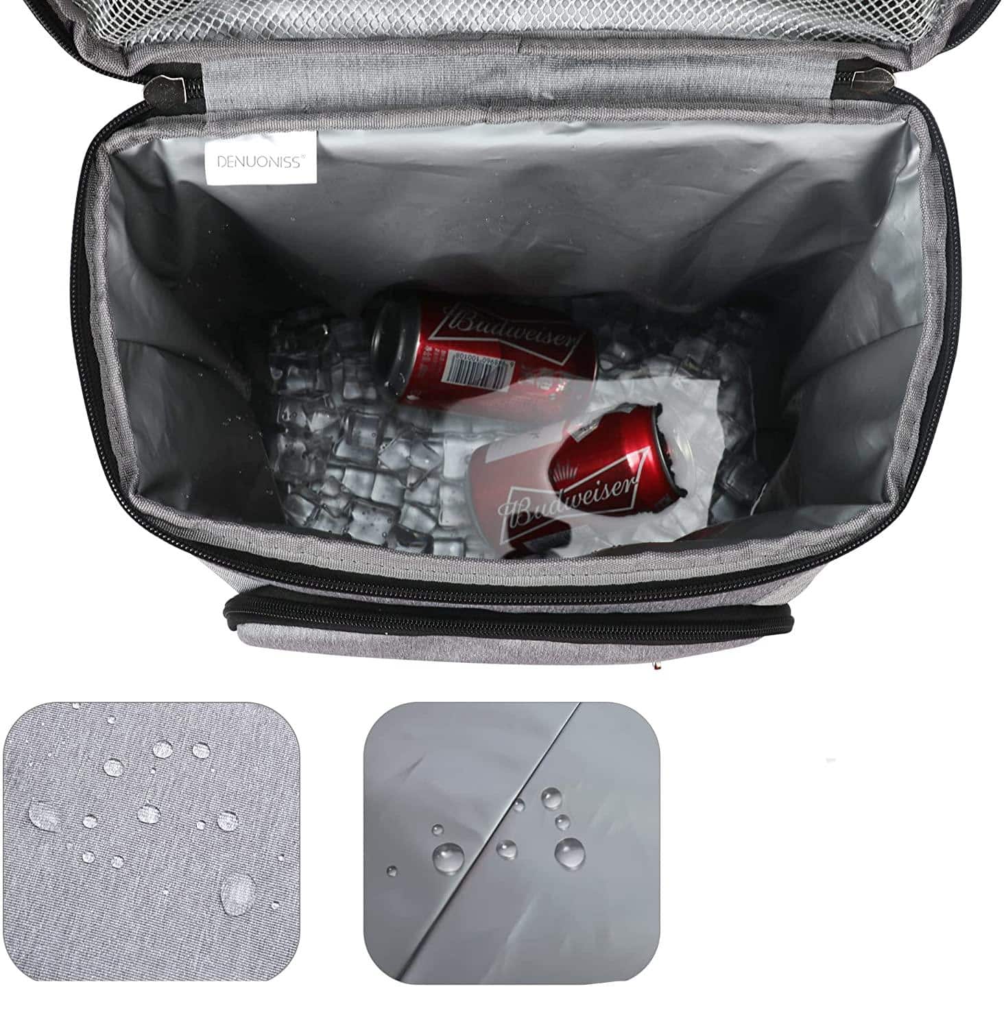 Kühlrucksack 18L 30L Isoliert 16 Stunden Kalt Oxford Nylon Picknick Camping Strand