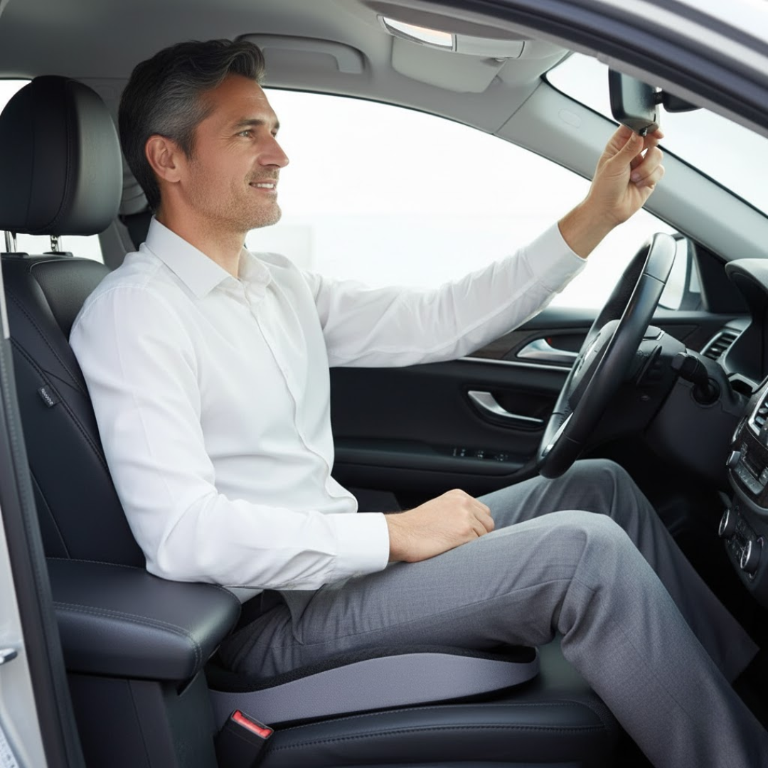 Ergonomisch Zitkussen Memory Foam Ademend Antislip Wasbaar Hoes Kantoor Auto Rolstoel 44x14cm | Restfield