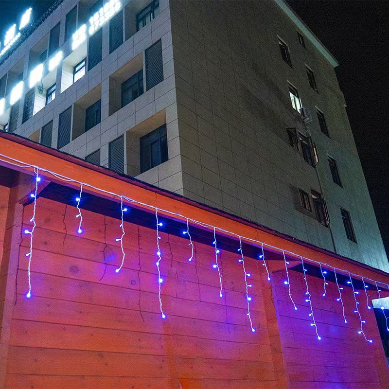 50 Meter Led IJspegel Lichtgordijn Met Warm Wit Waterfallicht Voor Buiten | Restfield