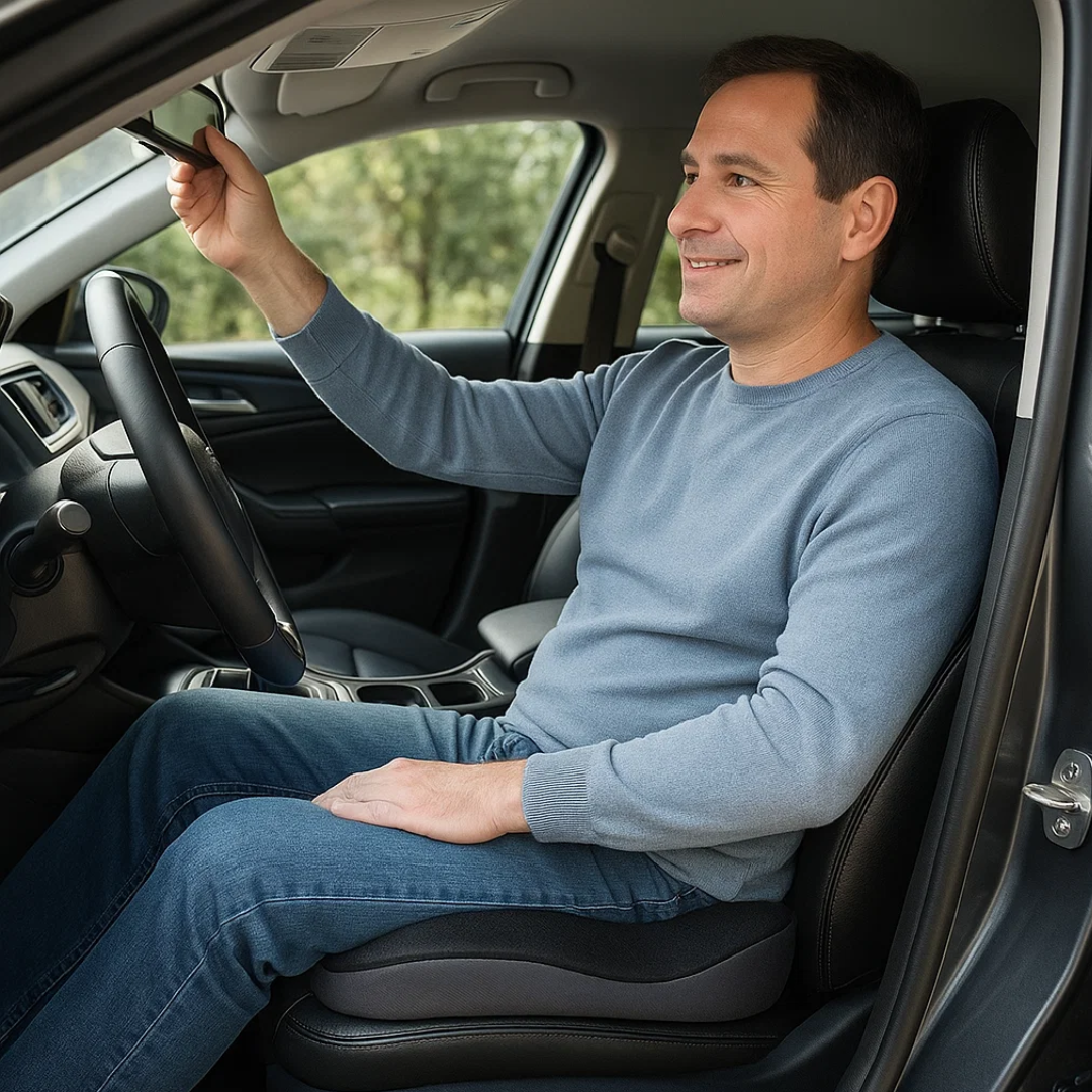 Ergonomisch Zitkussen Memory Foam Ademend Antislip Wasbaar Hoes Kantoor Auto Rolstoel 44x14cm | Restfield