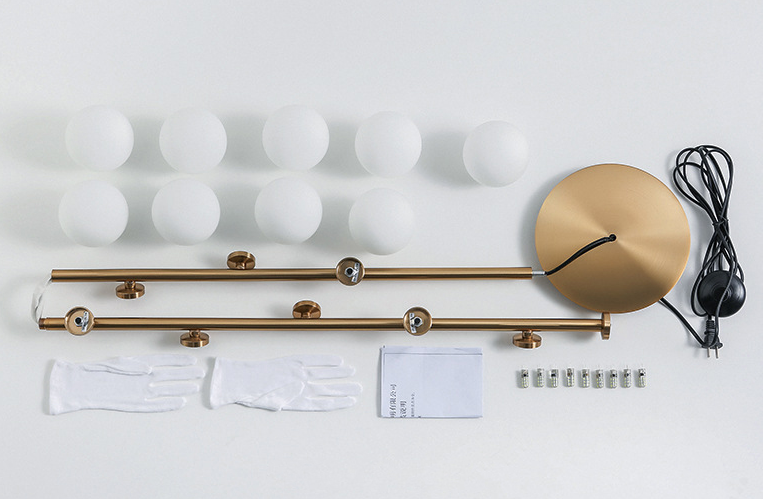 Scandinavische Minimalistische Staande Lamp Met Glazen Bollen En Warm Licht | Restfield