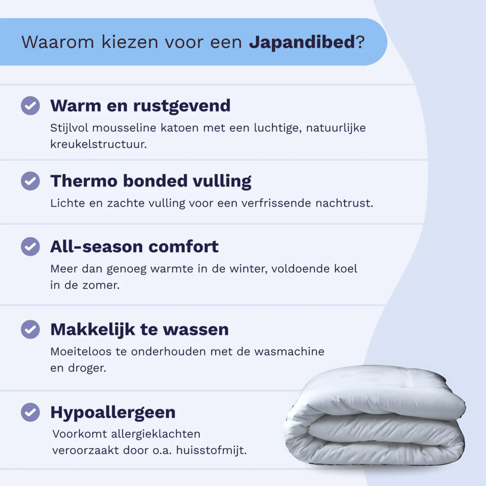 Restfield | Japandi Comfort Dekbed – Katoen-Linnen – All Season