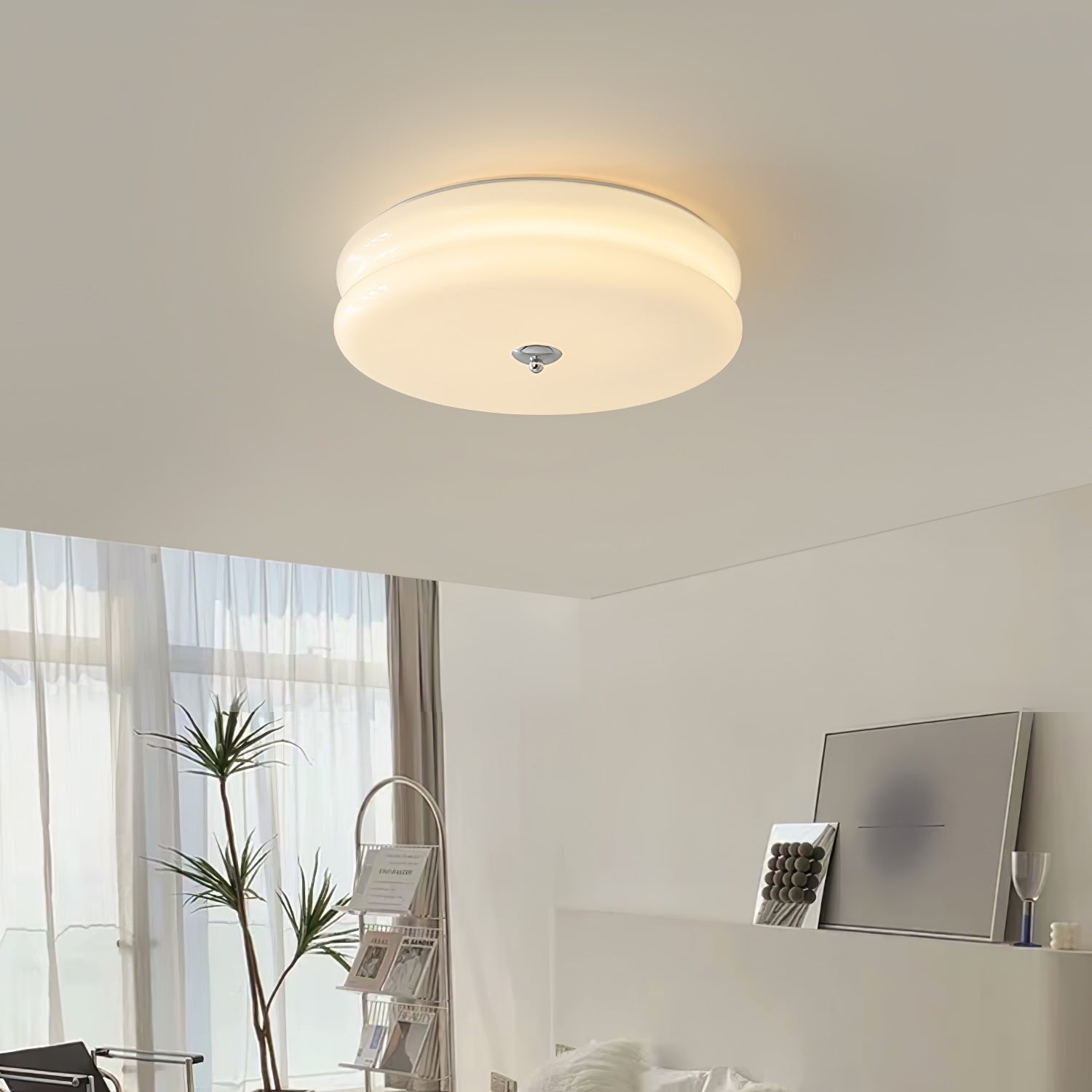 Art deco plafondlamp met geometrisch design en warm ledlicht voor stijlvolle interieurs | Restfield