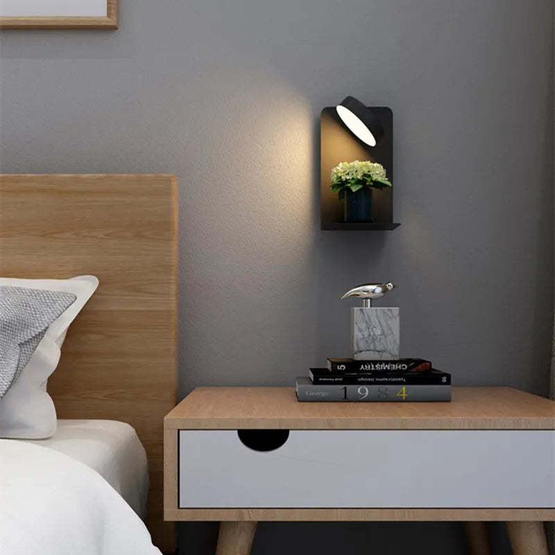 Moderne Wandlamp Met Oplaadplateau En USB Aansluiting Voor Slaapkamer Bedwand Verlichting Met Warme Sfeergloed | Restfield