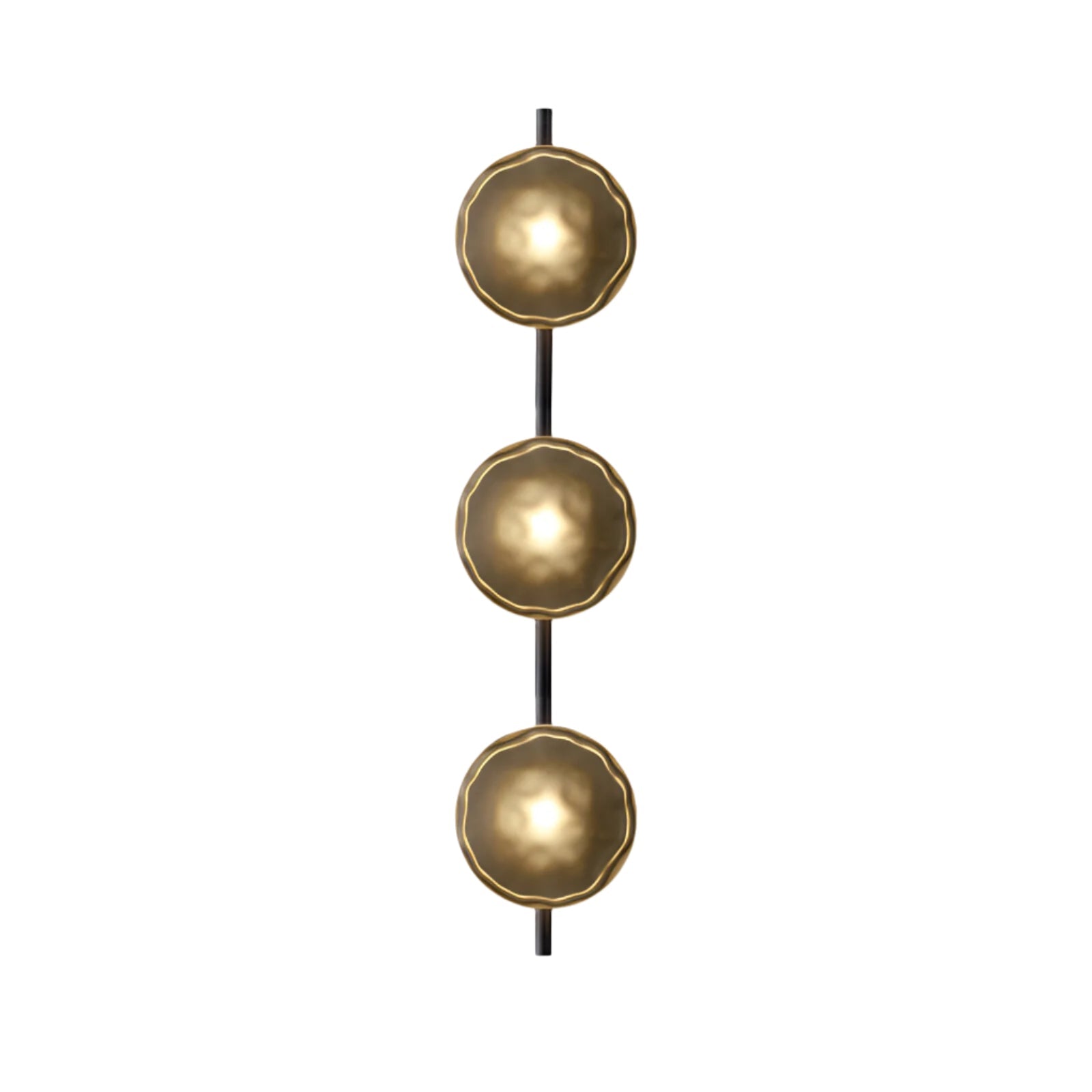 Wandlamp Glas Rond Scandinavisch LED 5W Zwart Goud 20cm Design | Restfield