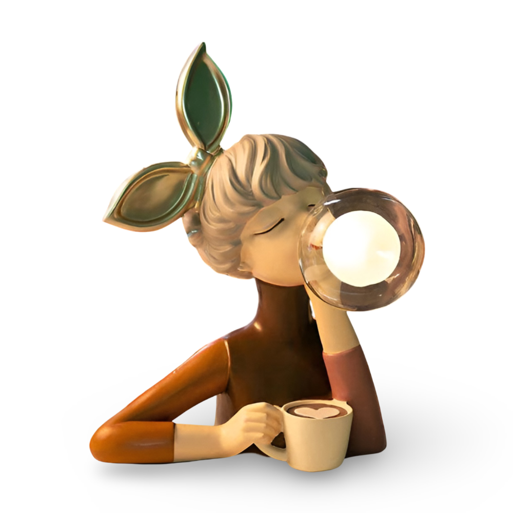 Tafellamp Meisje Bubble LED Design 25-36cm USB Sfeerverlichting | Restfield