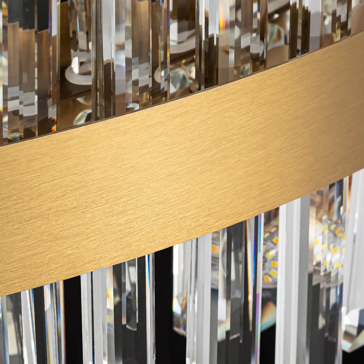 Kristallen Kroonluchter Rond Goud K9 Crystal 12-20 Lichts Luxe Plafondlamp | Restfield