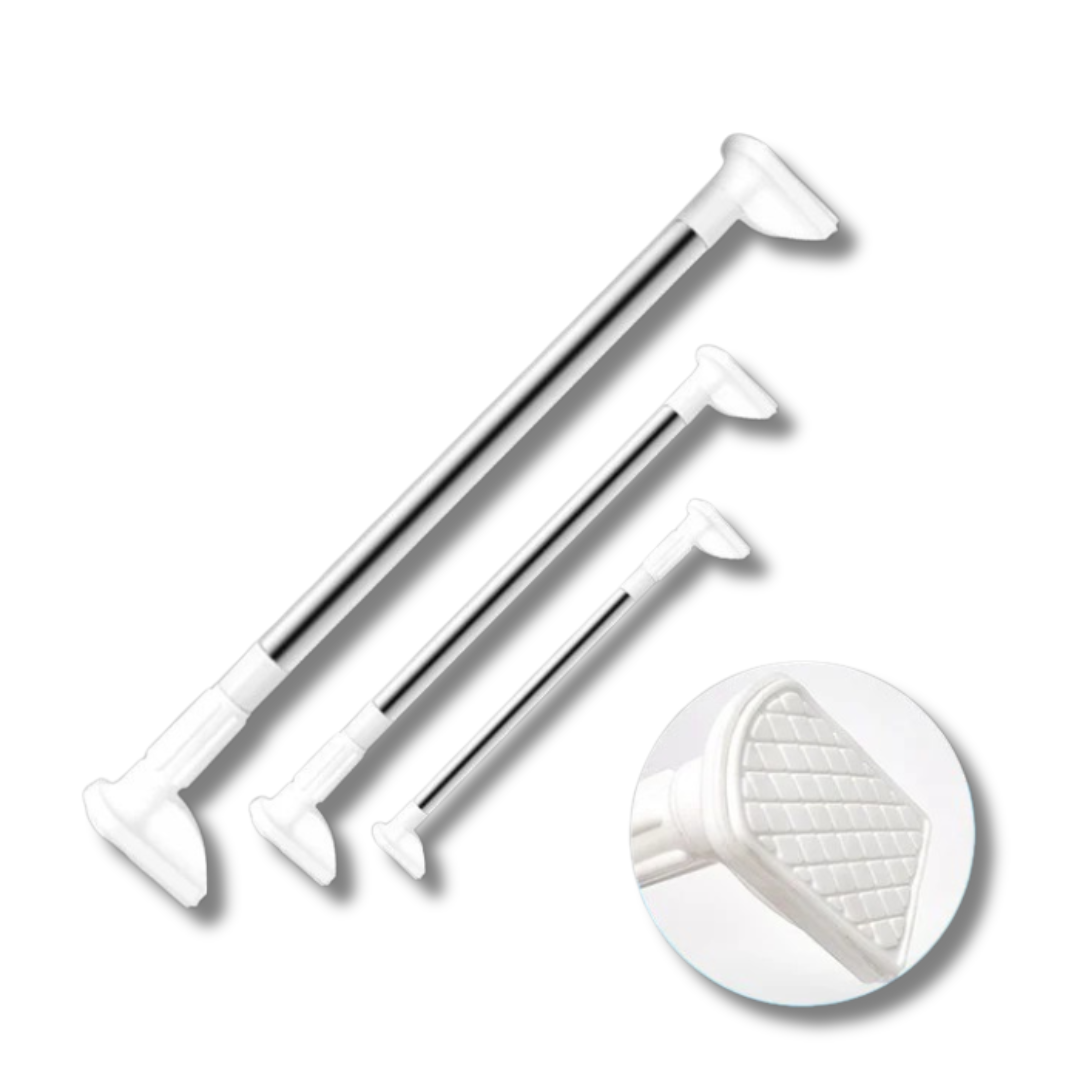 Verstelbare telescopische stang zonder boren voor douche, gordijn en kast | Restfield